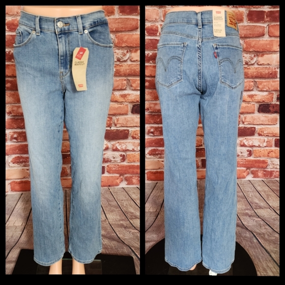 Levi's Classic Bootcut Embroidered Jeans 8/29 NWT - Picture 3 of 5